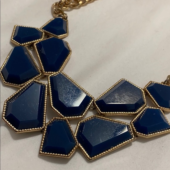 Royal blue statement necklace - Picture 2 of 3